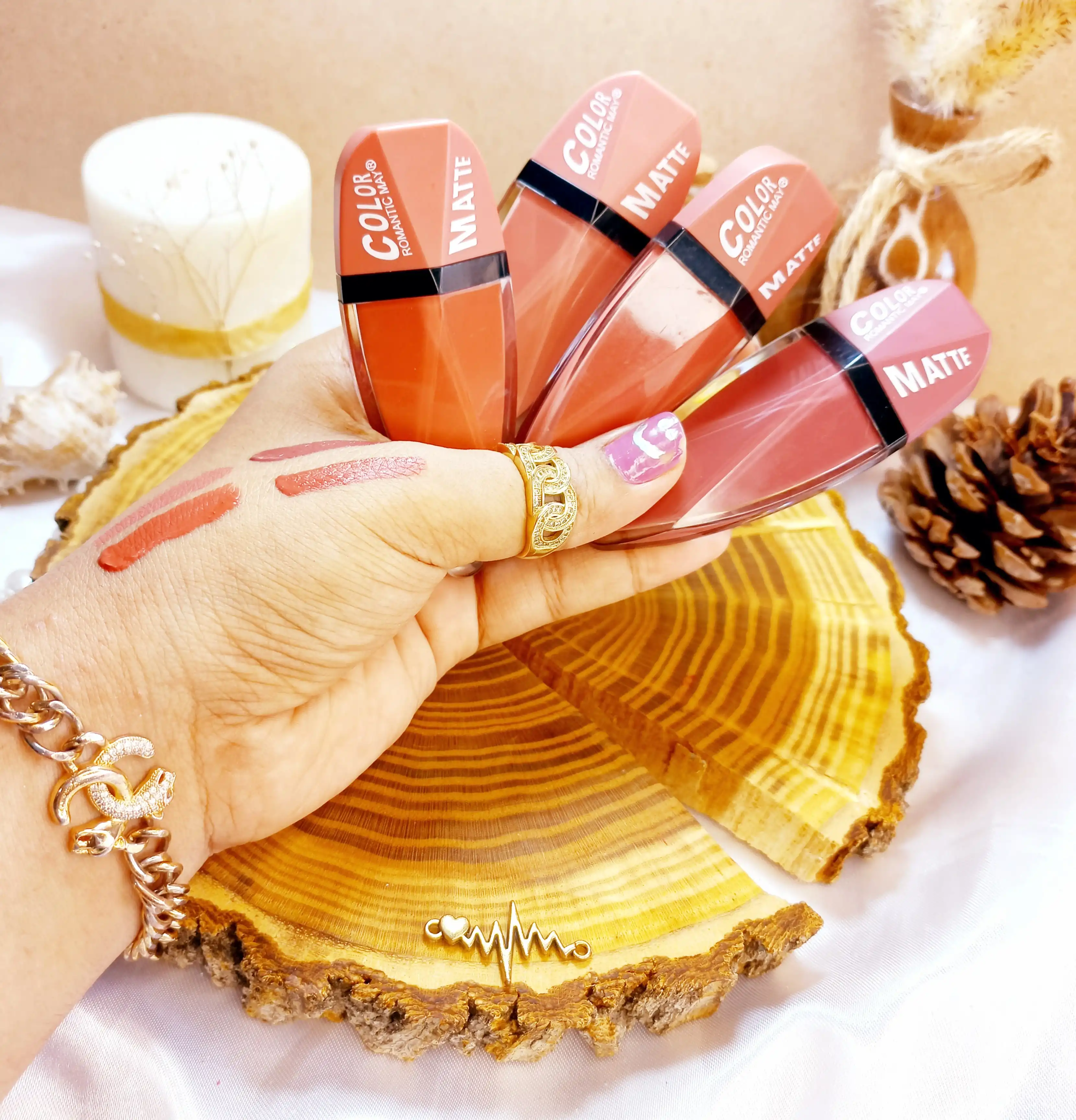 رژ لب مایع رمانتیک کد800 ROMANTIC MAY