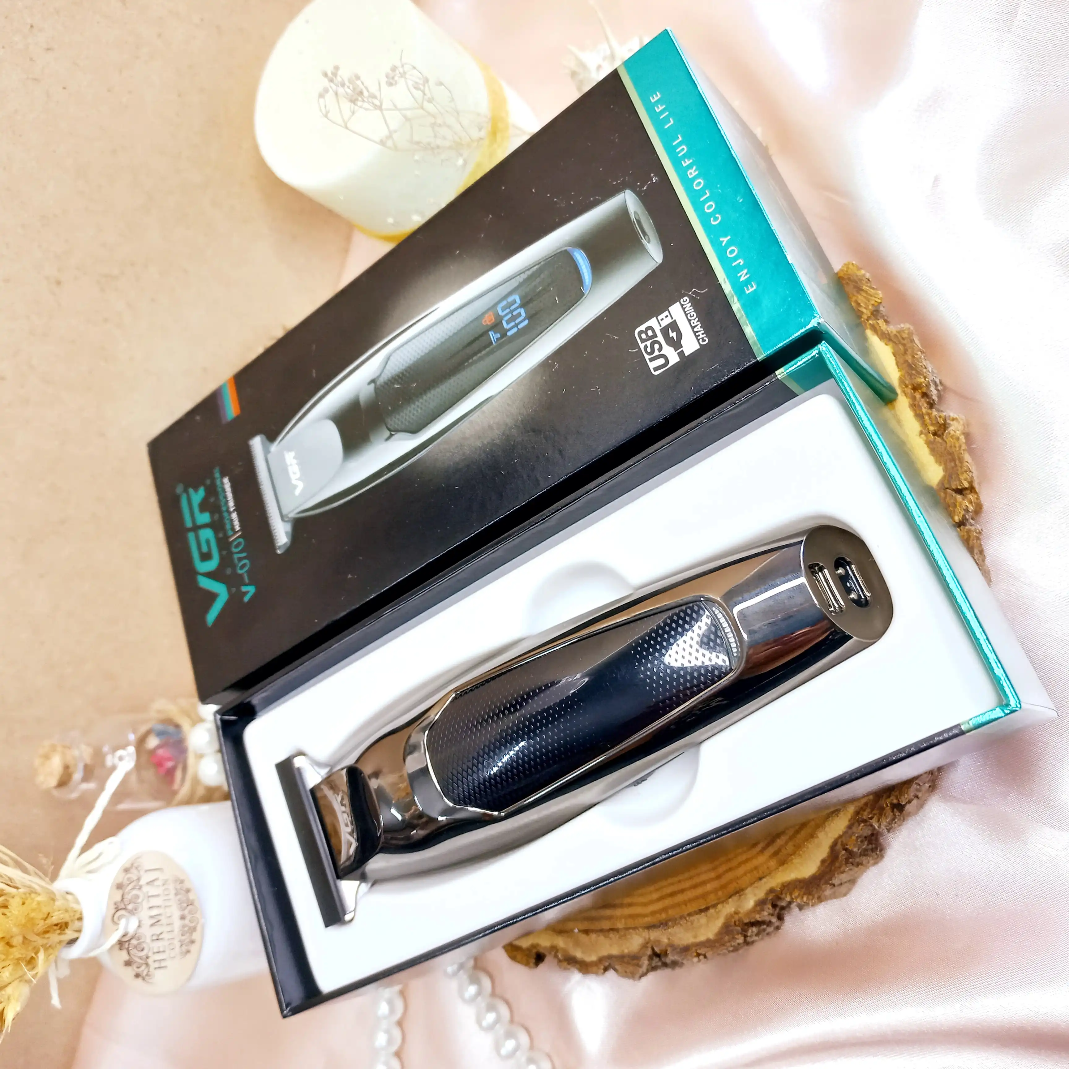 ماشین اصلاح موی سر و صورت وی جی ار مدل V-070