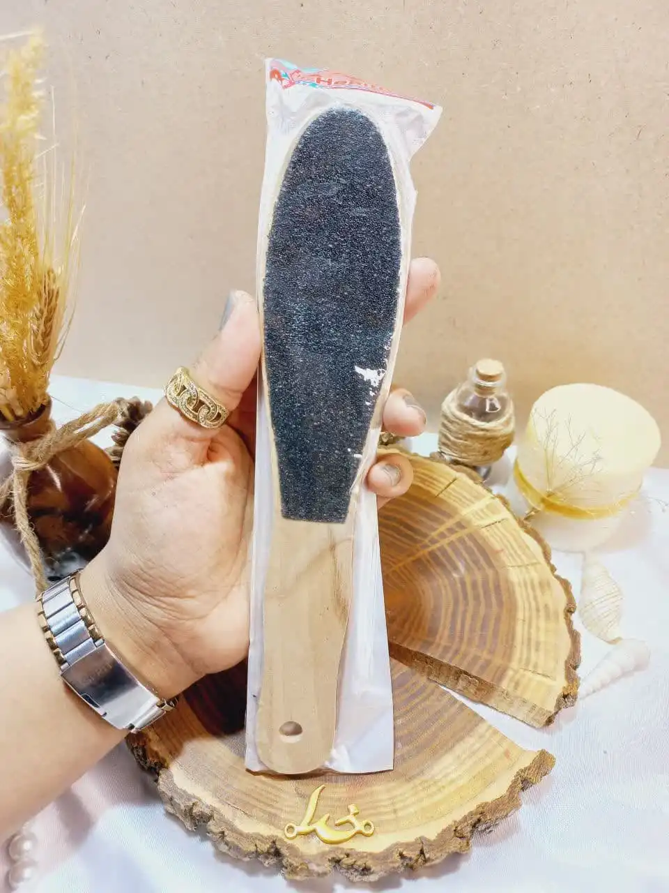 سوهان پاشنه پا طرح چوبی با کیفیت