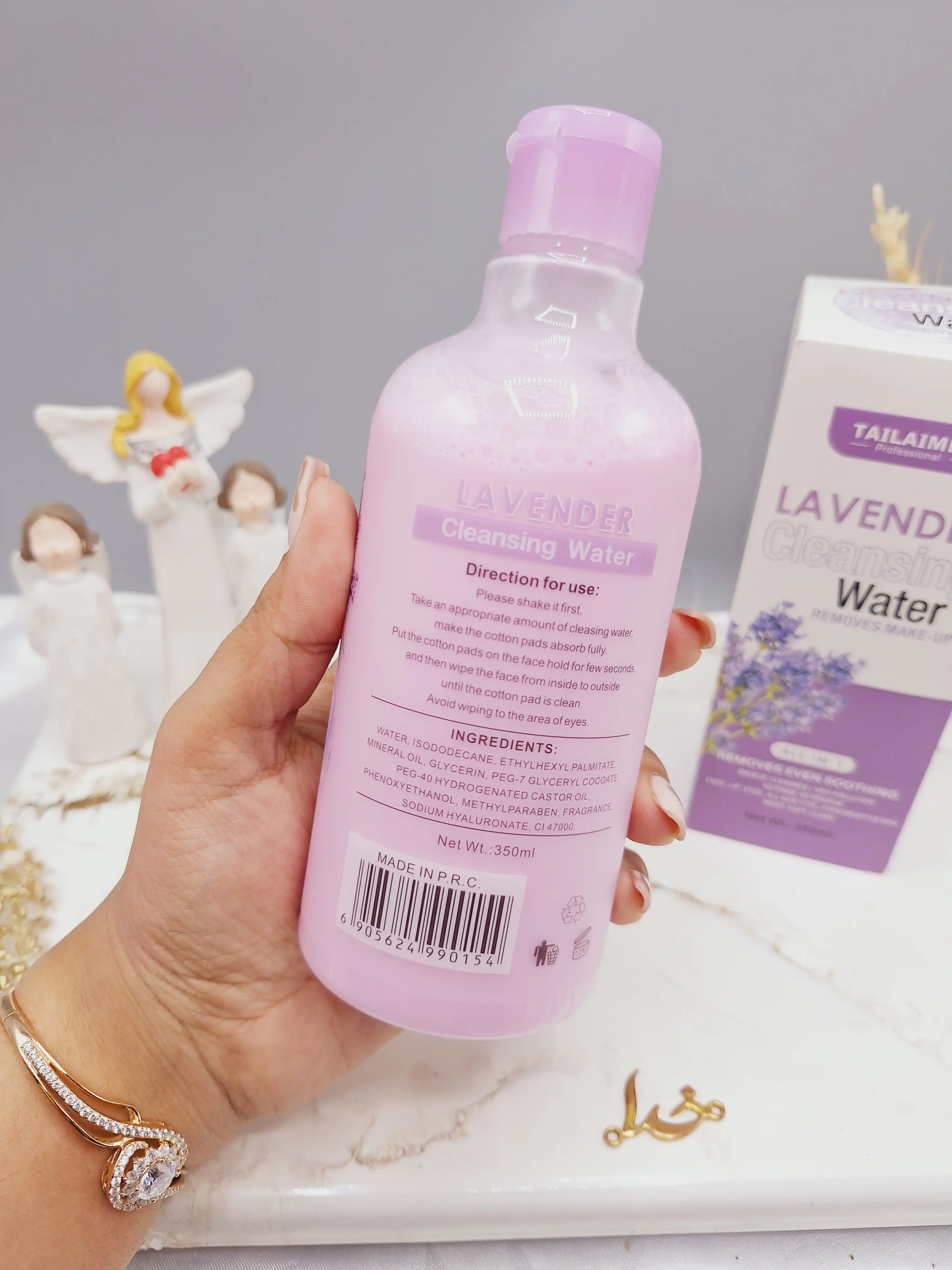 میسلار واتر دوفاز رایحه اسطوخودوس حجم 350ml  اورجینال برند تایلامی کد R015