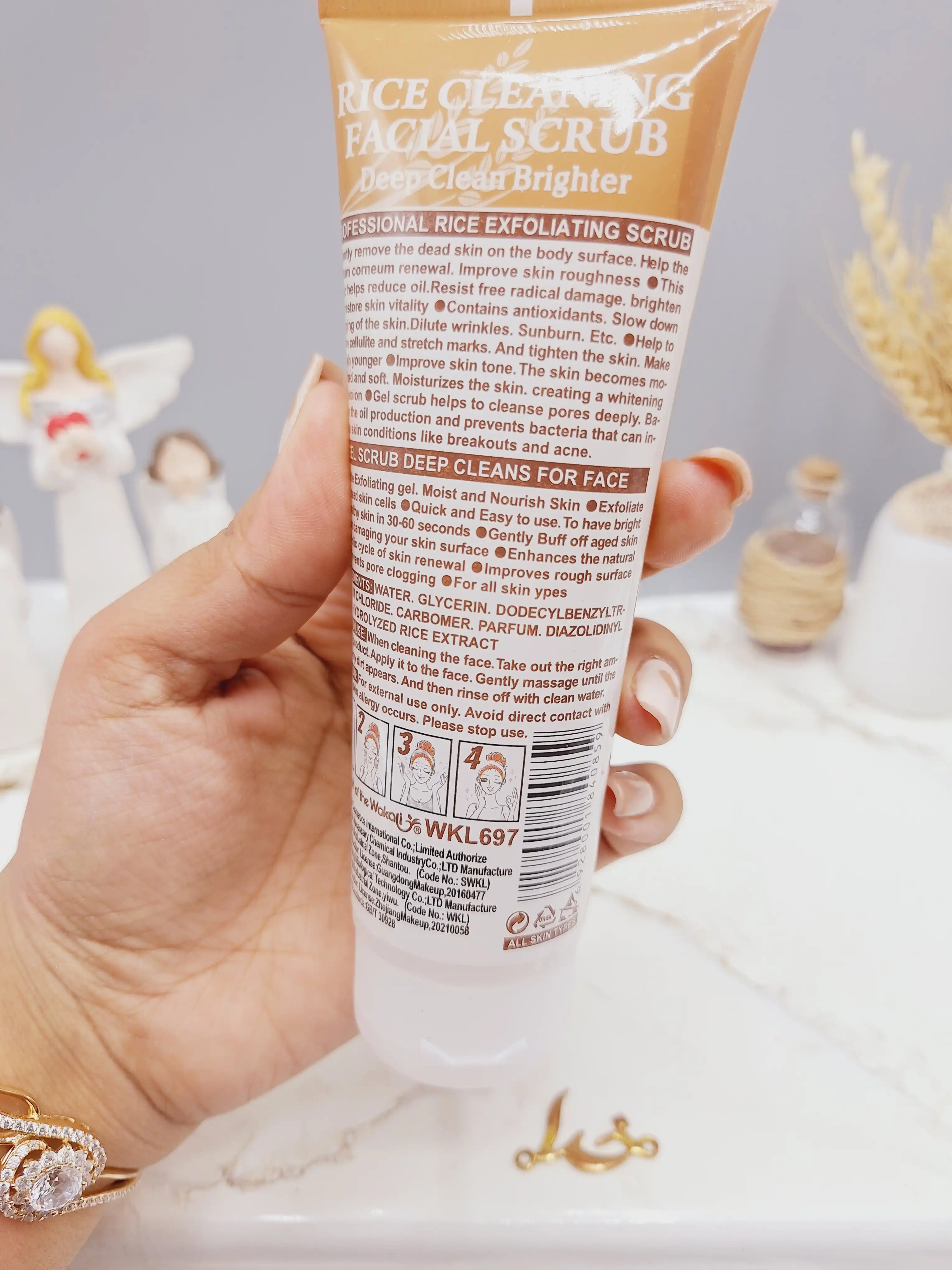 اسکراب تیوپی لایه بردار برنج برند EXFOLIATING کدWKL697
