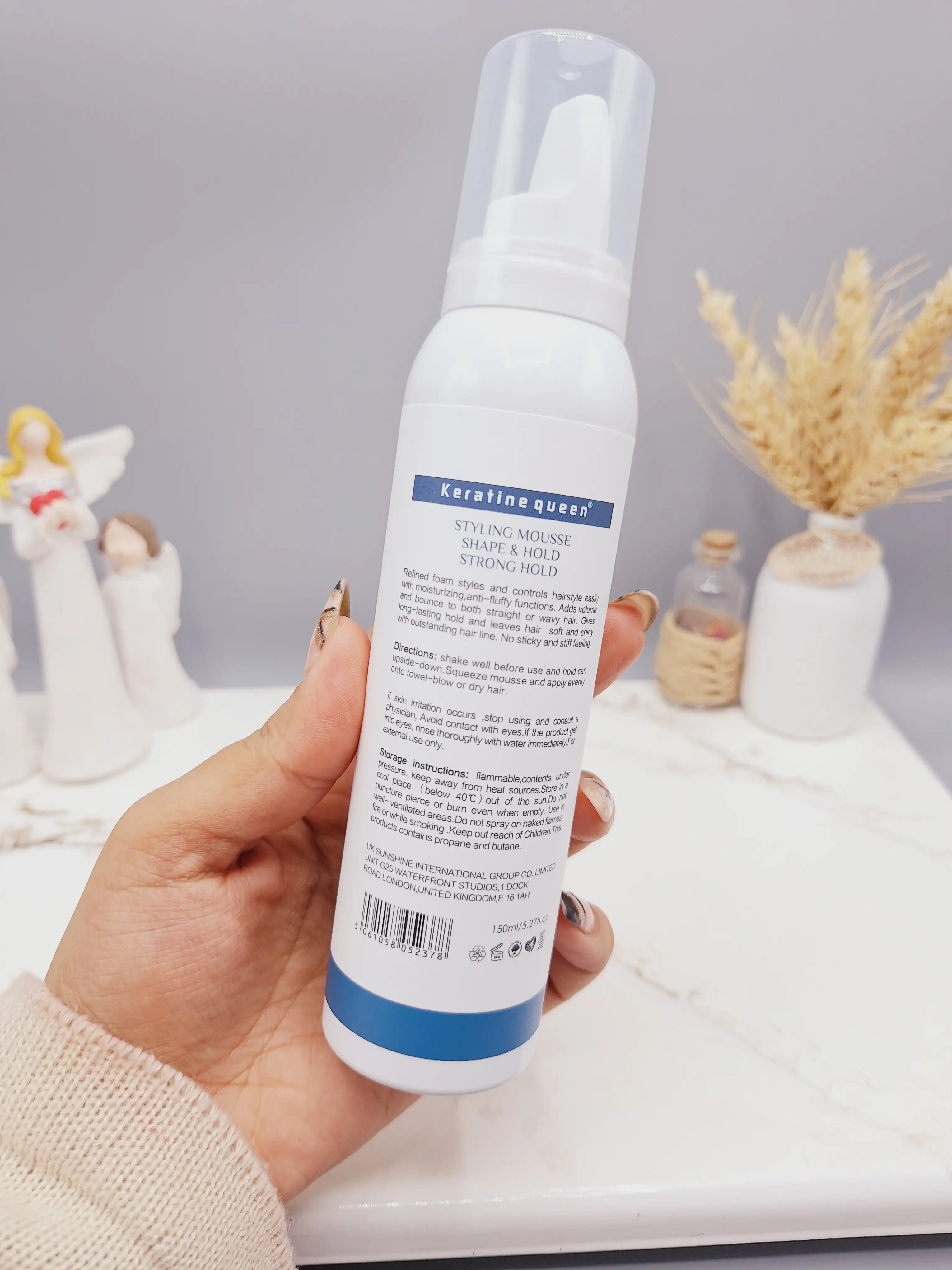 موس مو رنگی برند پرفکت شماره 12 zure blue آبی لاجوردی حجم 150 میل کد 2378