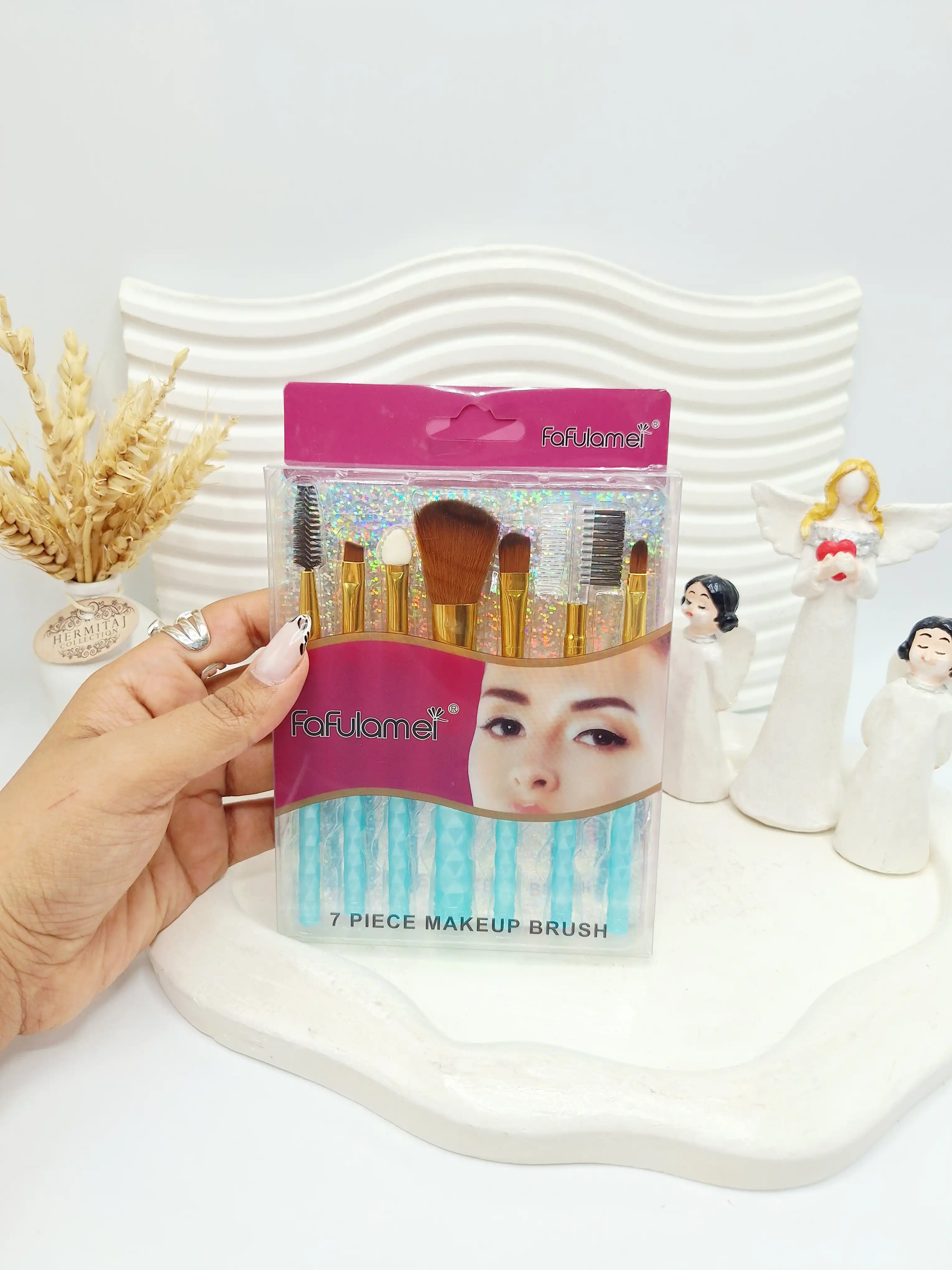 براش 7 تیکه کاربردی الماسی برند Fafulamer کد 0104