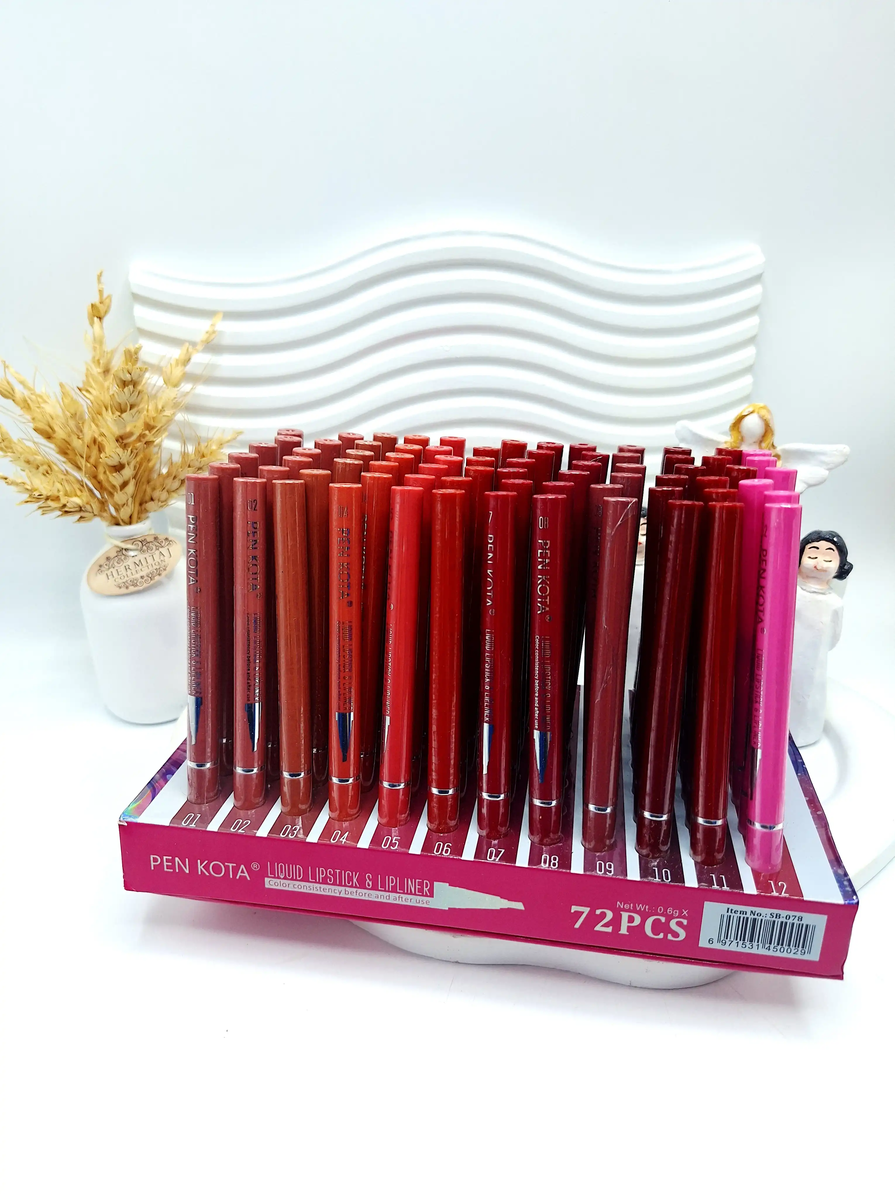 خط لب ماژیکی نرم و روان خوش رنگ برند PEN KOTA کد 0029